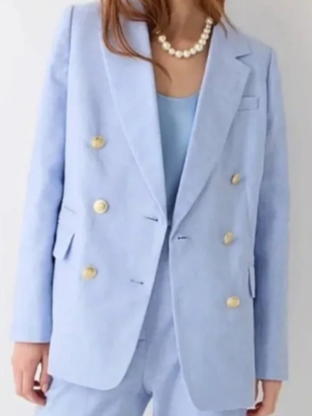 J Crew Double Breasted Blazer, Peri Breeze Blue, Size 18, NwT